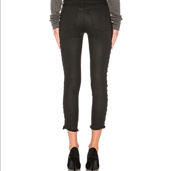 DL1961 Florence Coated Lace Up Sides Jean - Picture 2 of 9